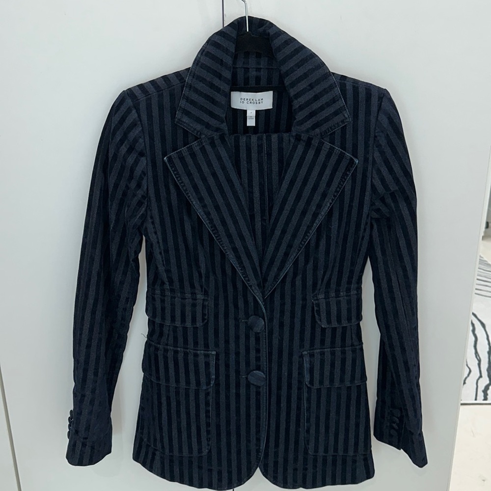 2 Piece Set Derek Lam 10 Crosby Striped Suit